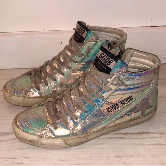 iridescent golden goose